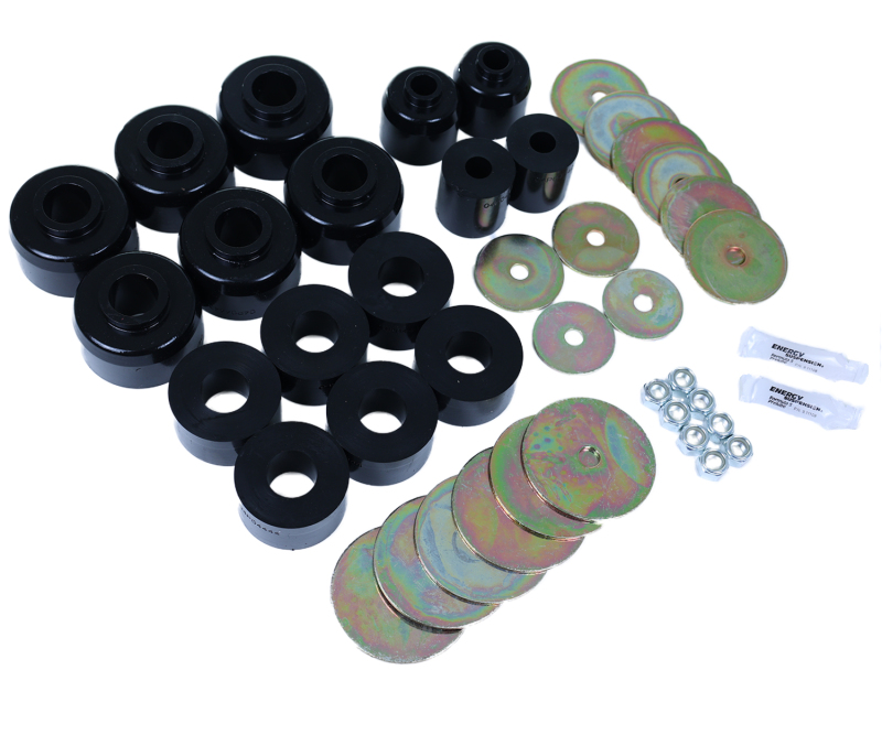 Toyota GX470 Body Mount Bushing Set - Energy Suspension - Hyper-Flex Polyurethane - Black - `03-`09